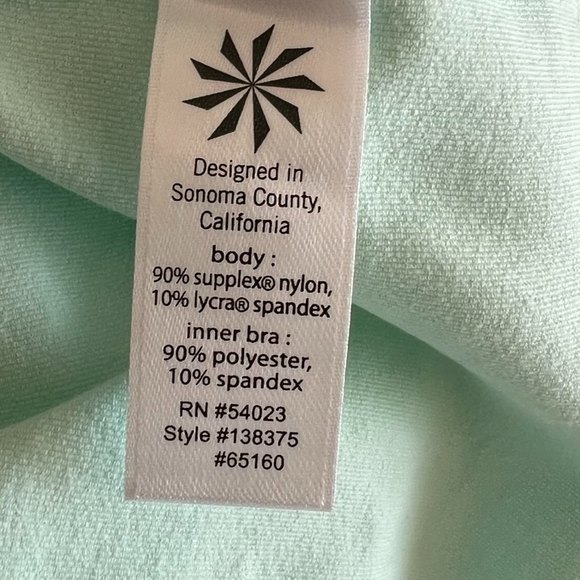 Athleta Tank Top Mint Green Raceback Sz M - Picture 5 of 6